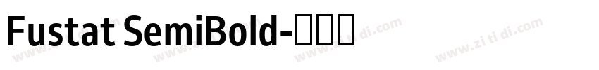 Fustat SemiBold字体转换